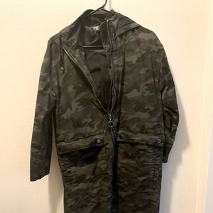 Topshop Camo Trench Coat